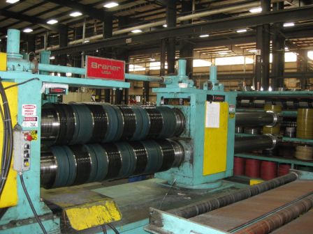 60 x .135 X 55,000# BRANER TURRET HEAD SLITTING LINE