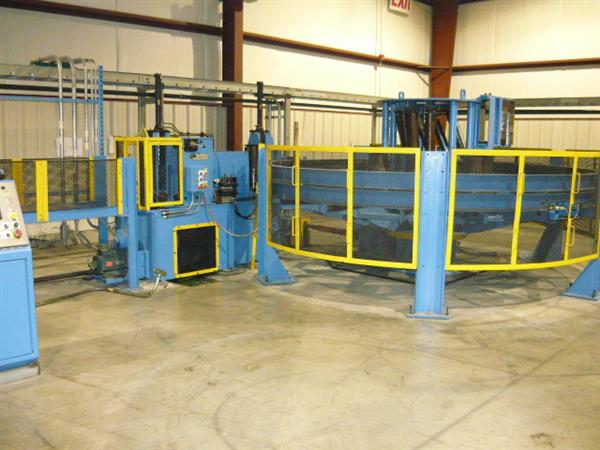 16 STND, TUREK & HELLER RU-35-16 RAFTED ROLL FORMING LINE, 3.5 ARBOR, 20 ROLL