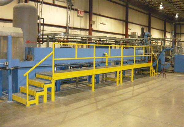 16 STND, TUREK & HELLER RU-35-16 RAFTED ROLL FORMING LINE, 3.5 ARBOR, 20 ROLL