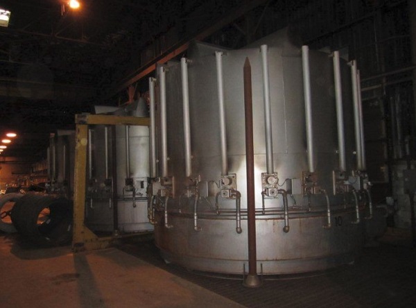 110 H x 114 W RAD-CON WIRE BELL ANNEALING FURANCE