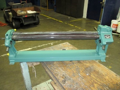 3' X 16 GA 3 ROLL INITIAL PINCH ROLL ON STAND