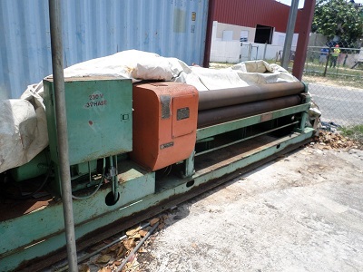 8' X 1/4 WEBB MDL. RL3P INITIAL PINCH BENDING ROLL