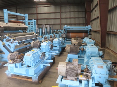 62 (1574MM) TWO COAT COIL COATING LINE W/ BRAND NEW COMPONENTS