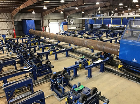SELMERS INSIDE DIAMETER & WHEELABRATOR/GEMA OUTSIDE DIAMETER PIPE COATING