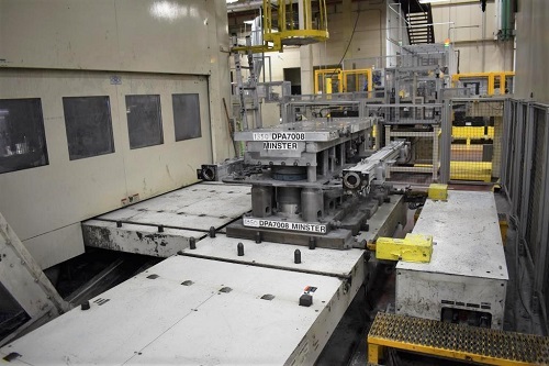 1200 TON MINSTER E2-1200 ECCENTRIC SHAFT STRAIGHT-SIDE TRANSFER PRESS