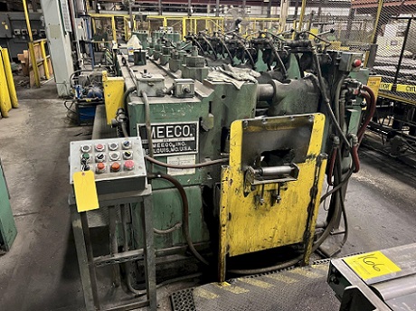 MEECO MODEL HD3 12-12 TPVC TWO PLANE BAR & SHAPE STRAIGHTENER