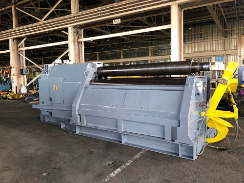 10' X 1/2 HAEUSLER DOUBLE INITIAL PINCH PLATE BENDING ROLL