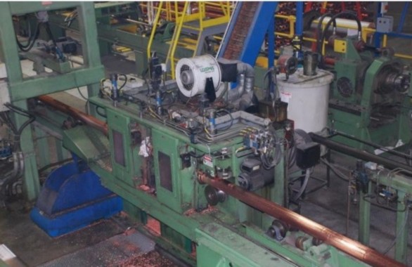 SMS COPPER TUBE CAST & ROLL-MELTING, CASTING, MILLING & 3-ROLL HRM ROLLING LINE
