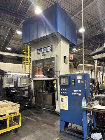 400 TON MACRODYNE HYDRAULIC FORGING PRESS, NEW 2013