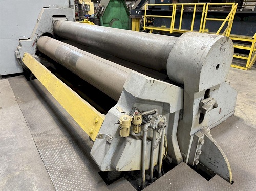 10' X 3/4 BERTSCH 3 ROLL INITIAL PINCH MECHANICAL PLATE ROLL
