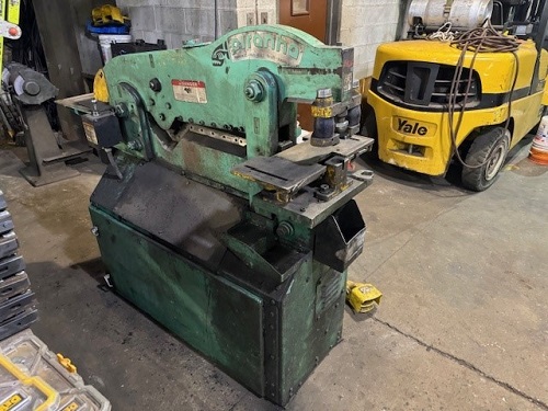 50 TON 3 x3 x3/8 PIRANHA #P50, SHEAR 13 x1/4 & 6 x3/4, 5 THROAT, NOTCHER 3HP