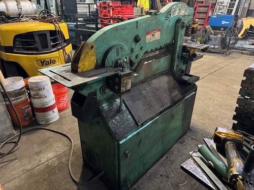 50 TON 3 x3 x3/8 PIRANHA #P50, SHEAR 13 x1/4 & 6 x3/4, 5 THROAT, NOTCHER 3HP
