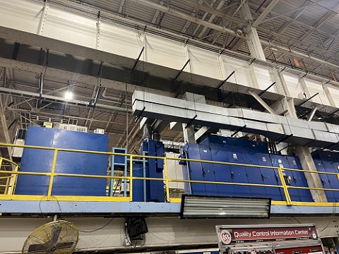 2500 & (4) 1250 TON SCHULER MDL HZPUI HYDRAULIC TANDEM PRESS LINE