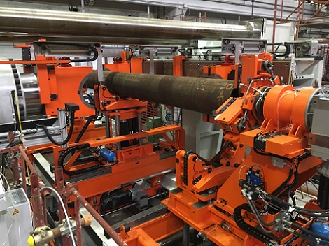 3000 TON GALDABINI MODEL TWIN 3000 AUTOMATIC PIPE STRAIGHTENING MACHINE