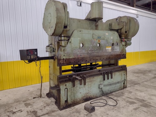 225 TON X 10' CINCINNATI MODEL #9 AUTO CYCLE AIR CLUTCH MECHANICAL PRESS BRAKE