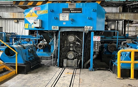1100MM (43 ) X 0.089MM LOEWY ROBERTSON 4-HI ALUMINUM FOIL ROLLING MILL