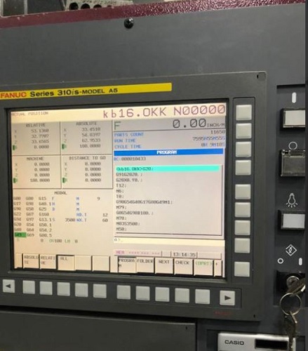 OKK HMC1250S CNC HORIZONTAL MACHINING CENTER