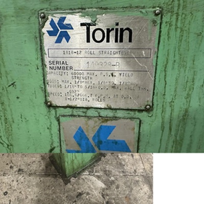 5/16 x 12 ROLL TORIN #1818-12, 2-PLANE TUBE & WIRE STRAIGHTENER