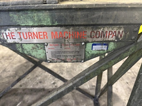 5/16 TURNER MACHINES MODEL #912.5 ROTARY ROLL STRAIGHTENER