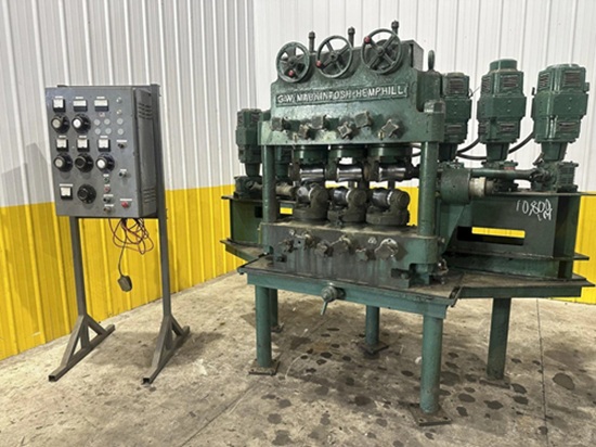 2.250 MACK-HEMP MODEL #924R ROTARY 6-ROLL TUBE & PIPE STRAIGHTENER