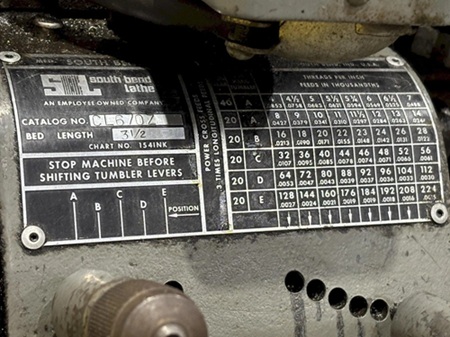 9 SOUTHBEND #CL-670Z, BENCH TOP ENGINE LATHE