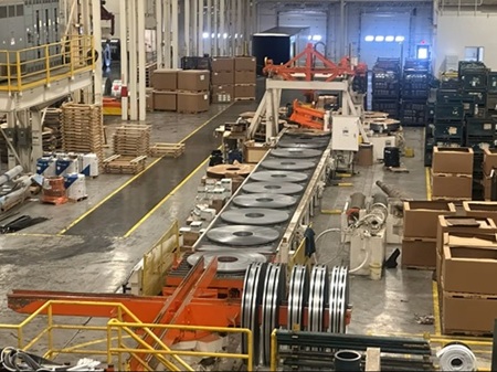 72 x .135 x 65,000# STAMCO SINGLE LOOP SLITTING LINE