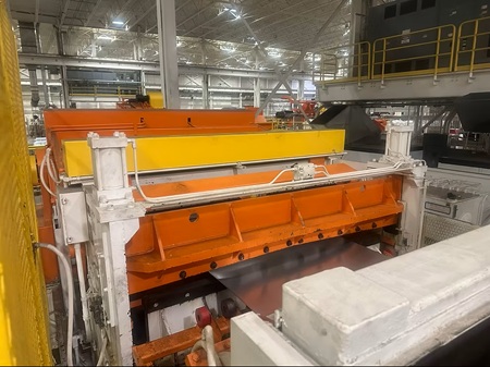 72 x .135 x 75,000#, AUTOMATIC FEED TRAPEZOIDAL CUT TO LENGTH LINE