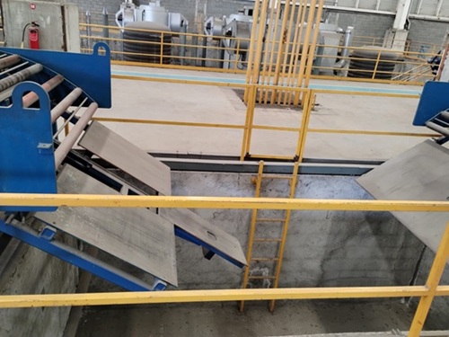 72 x .075 x 40,000# HERR VOSS MULTIBLANKING LINE w/PRECISION LEVELER