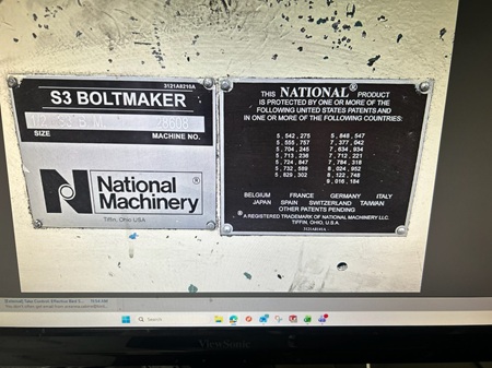 1/2 , NATIONAL #S3, HS 4 DIE BOLTMAKER